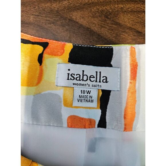 Isabella Vintage 80's Belted Short Sleeve Blazer Jacket Womens size 18 - Picture 6 of 8